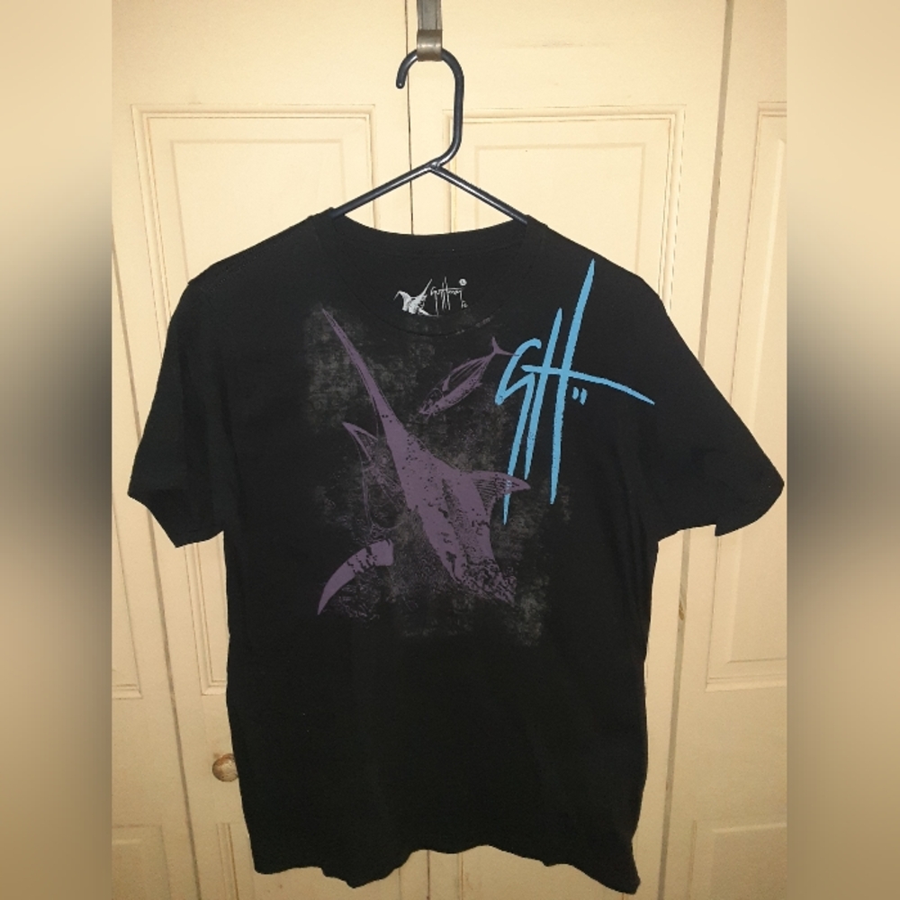 Guy Harvey Black Graphic Sailfish T-Shirt